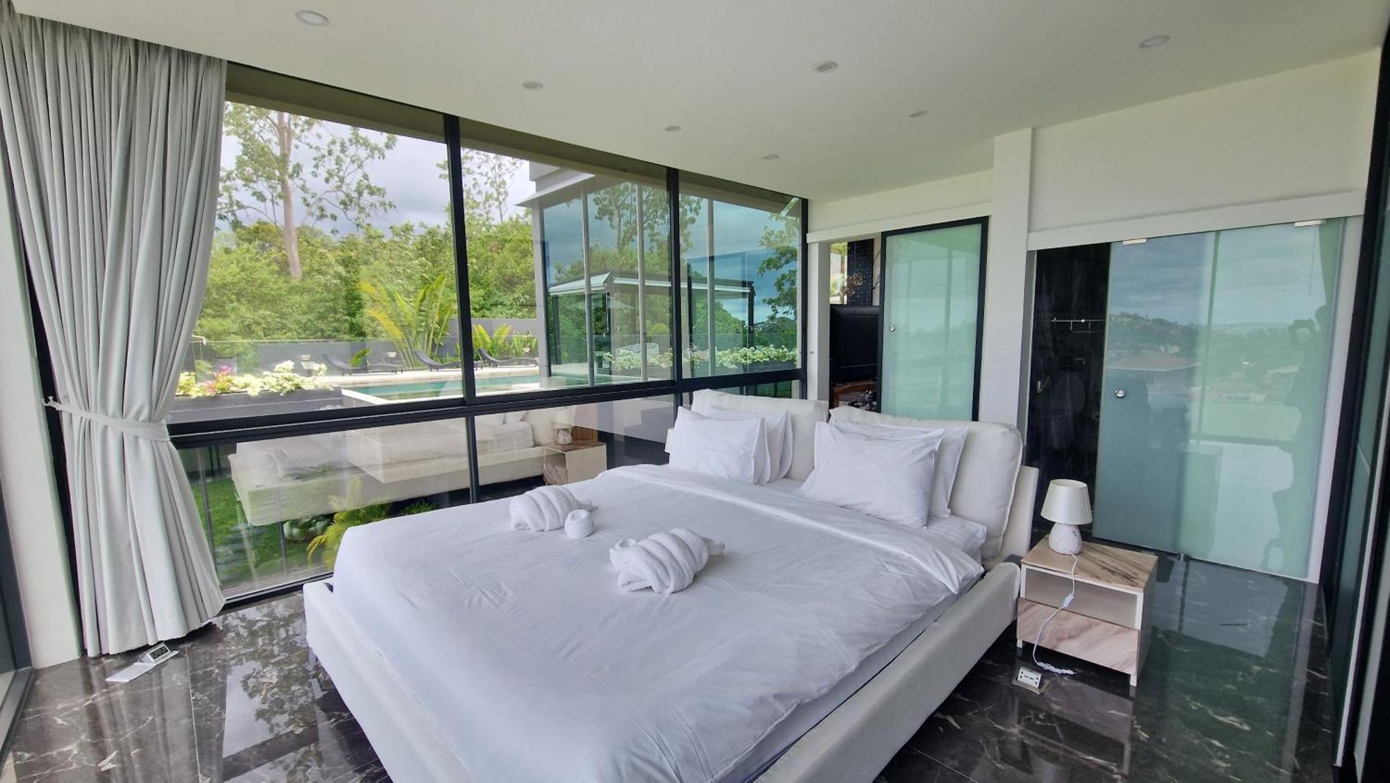 Villa Obsidian, With Staff, Sea View And Walk To Choeng Mon Beach エクステリア 写真